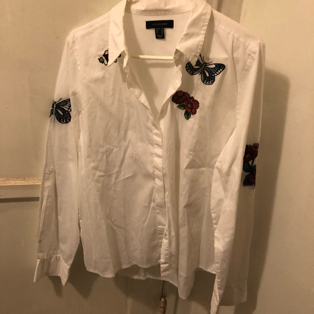 Embroidered Button Down
